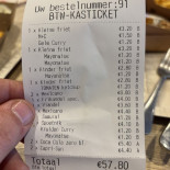 Frituur Mullerhof Carte