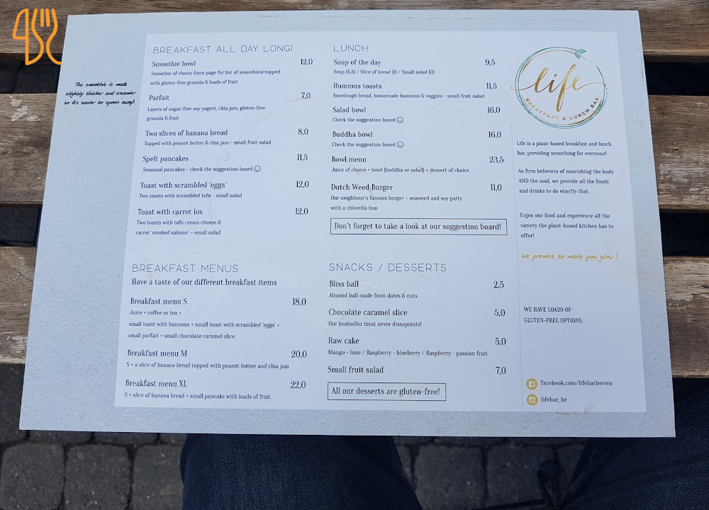Life Speisekarte