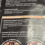 La Cabane Speisekarte