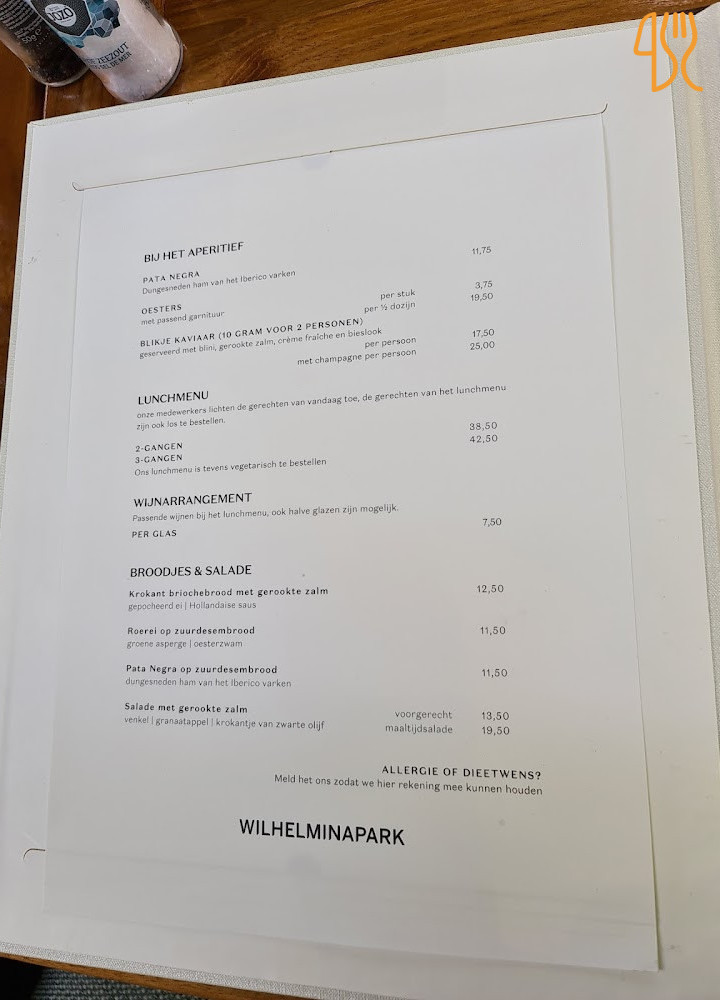 Wilhelminapark Carte