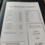 La Maison Des Grillades Carte
