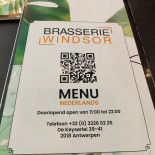 Brasserie Windsor Speisekarte