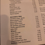 Koningsbos Atelier Speisekarte