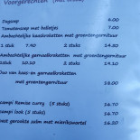 Remise Vrieselhof Menu