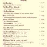 Welkom India Speisekarte