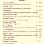 Welkom India Speisekarte