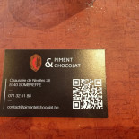 Piment Chocolat Carte