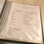 Le Régina Menu