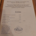 Tibetan Convention Tea House Carte