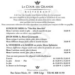 La Cour Des Grands Carte