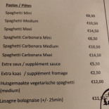 Eetcafé Op 't Hoeksken Carte