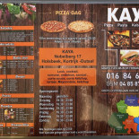 Kaya Pizza Kebab Carte