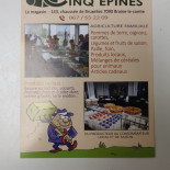 La Ferme Les Cinq Epines Carte