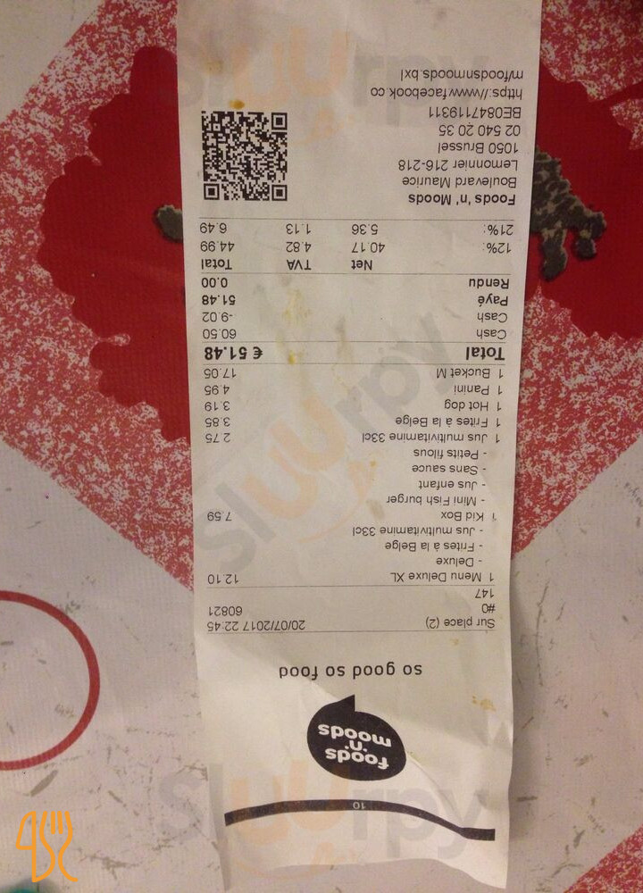 De Beurze Speisekarte