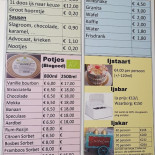 Ijsateljee Biogood Speisekarte