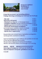 Café Cornelis, Carte