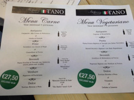 Da Tano Italiaanse Smaak menu