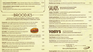 Café De Koffer Carte