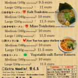 Yokohama Ramen Saito Carte
