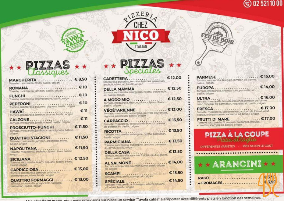 Bij Nico Speisekarte