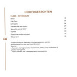 De Courant Bistro Carte