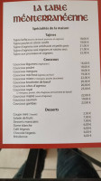 La Table Mediterraneenne Carte