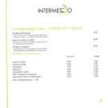 Intermezzo Eetcafe Carte