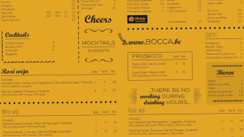 Bocca menu