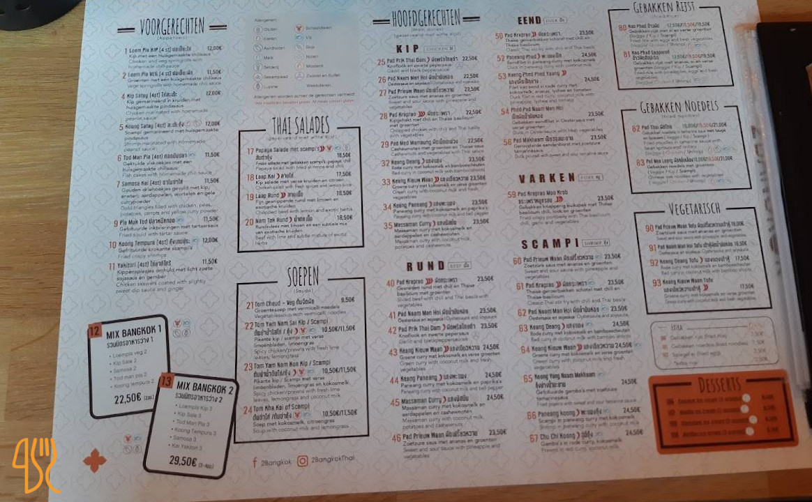 2bangkok Thai Carte