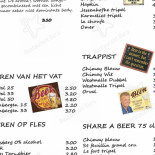 Den Ateljee Speisekarte