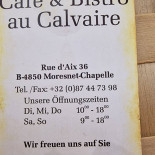 Café Au Calvaire Carta