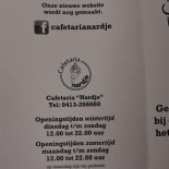 Cafetaria Nardje V.o.f. Carte