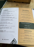 De Beurs menu