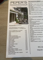 Pepers Pannekoekhuis menu