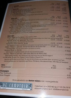 De Comptoir menu