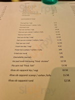 Yathida's Noodle House menu