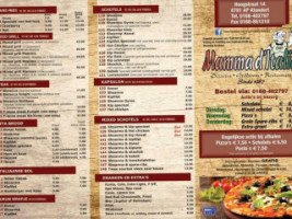 Mamma D'italia Klundert menu