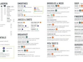 Pura Vida Foodbar West West-terschelling menu