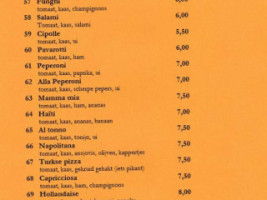 Pizzeria Pyramide Hengevelde menu