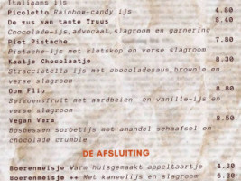 Eethuis De Stoeterij' Soesterberg menu