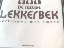 De Nieuwe Lekkerbek menu