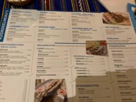 Mykonos menu