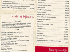 Brasserie Edouard menu