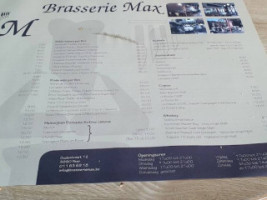 Brasserie Max menu