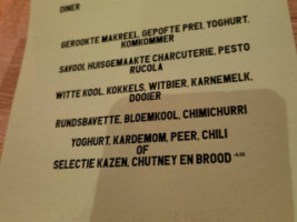 Kruidtuin menu