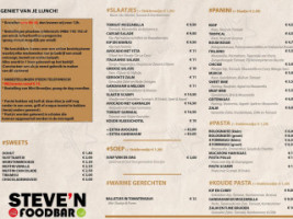 Foodbar Steve'n menu