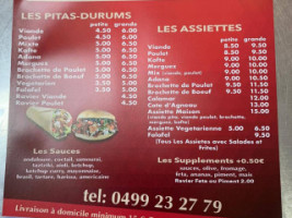 Pita Nils menu