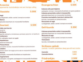 Orange-ini menu