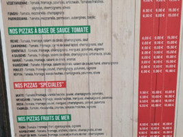 Royale Pizza menu