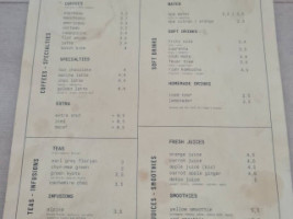 Caleo Cafe menu